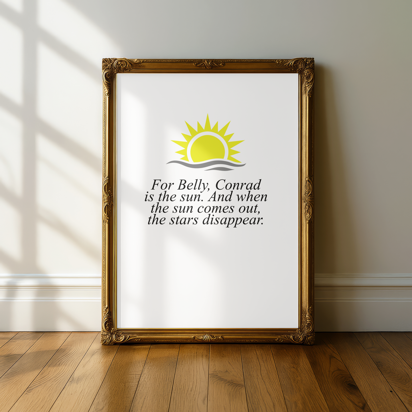S1 The Summer I Turned Pretty Quote Print - A5