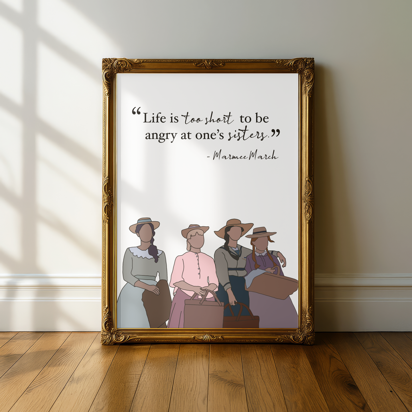 Little Women Quote Print - A5