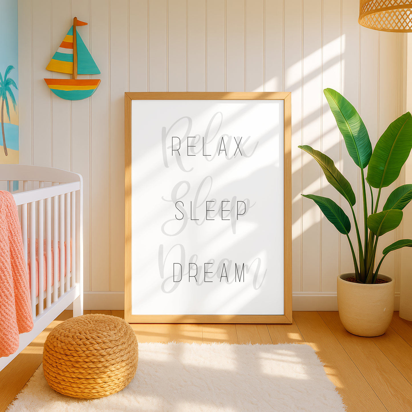 Relax, Sleep, Dream Bedroom Print