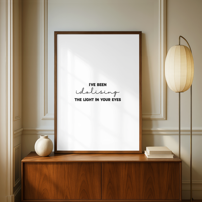 One Direction "Olivia" Lyric Print - A5