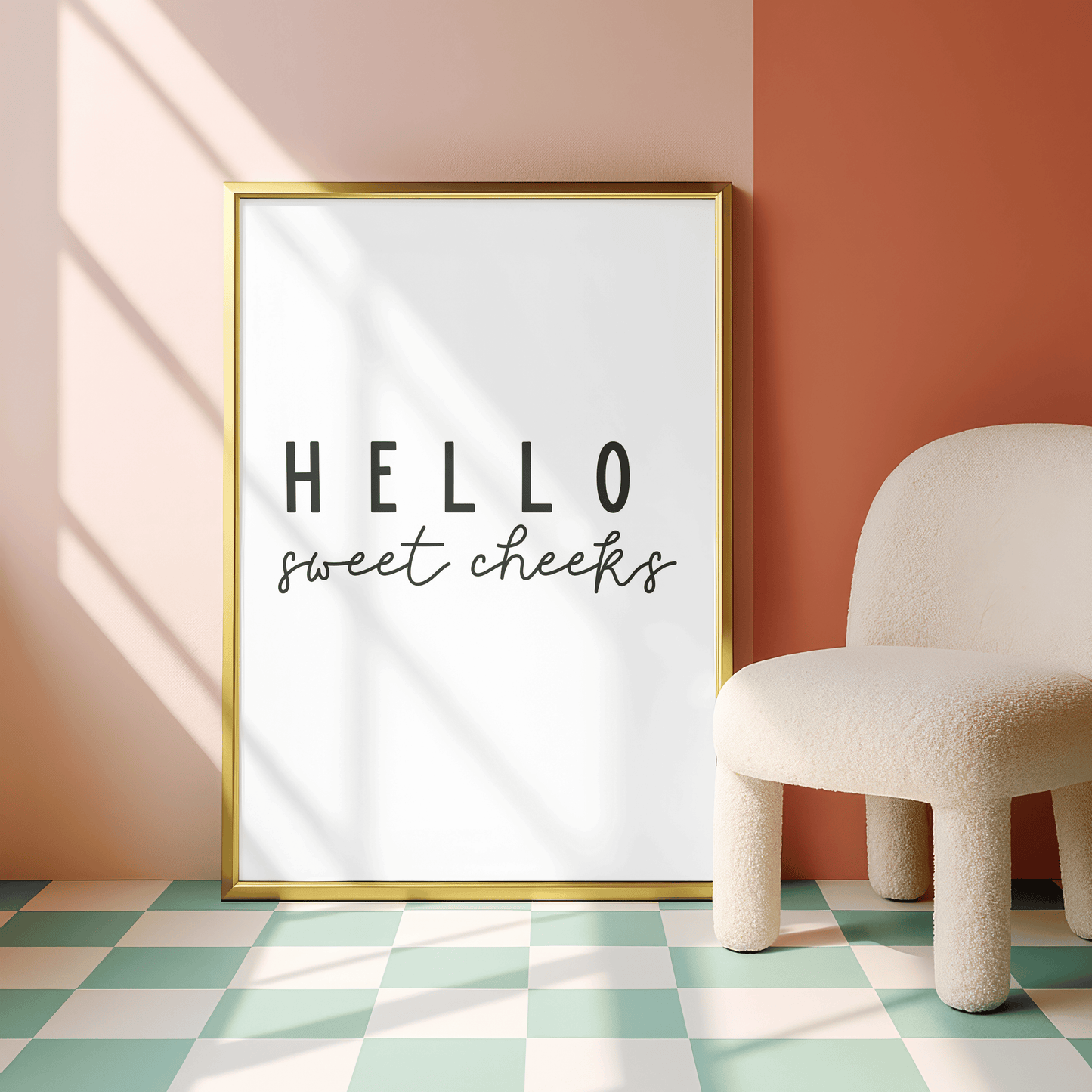 Funny Minimal Bathroom Print