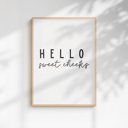 Funny Minimal Bathroom Print