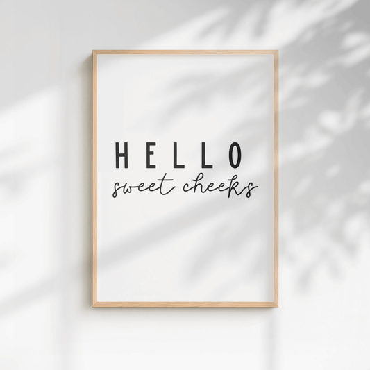 Funny Minimal Bathroom Print