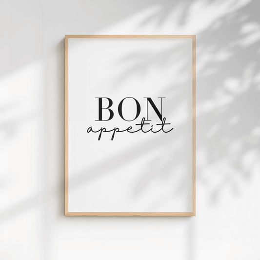 Bon Appetit Minimal Kitchen Print