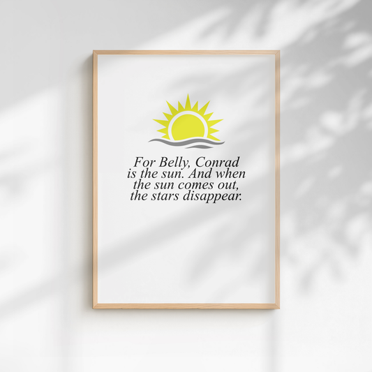 S1 The Summer I Turned Pretty Quote Print - A5