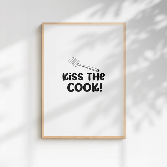 Kiss The Cook Kitchen Print