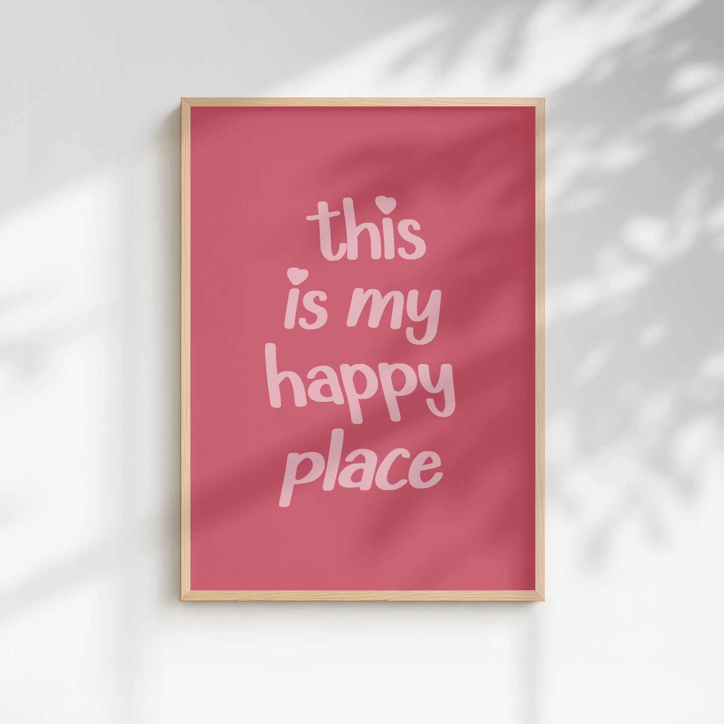 Happy Place Quote Print