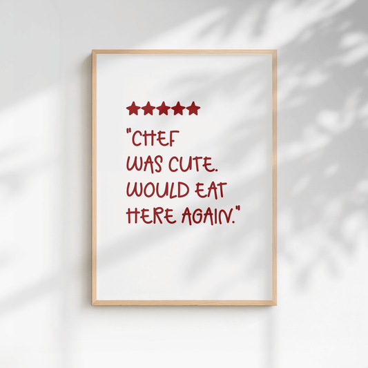 5-Star Review Kitchen Print