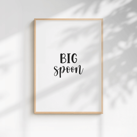 Big Spoon Bedroom Print