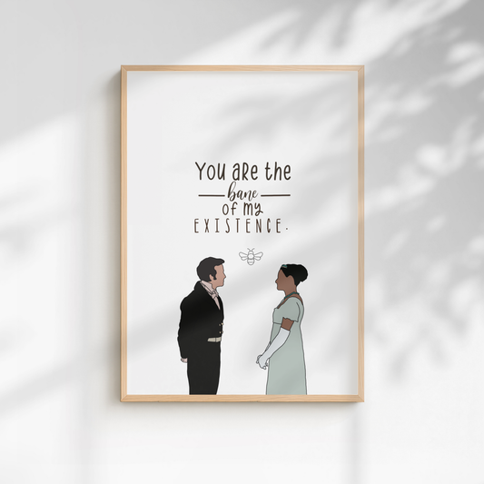 Kate x Anthony Bridgerton Quote Print - A5