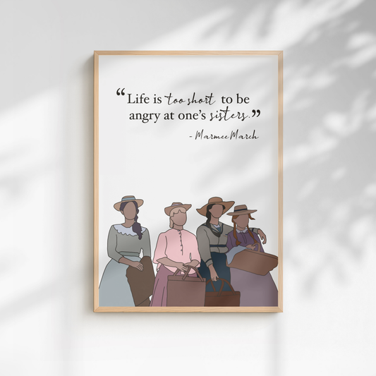 Little Women Quote Print - A5