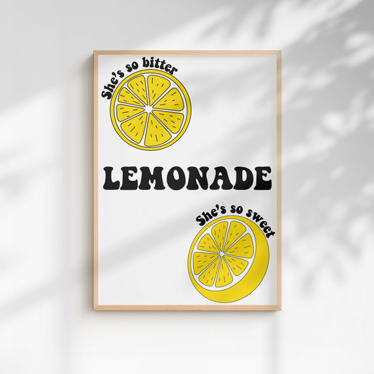 Louis Tomlinson "Lemonade" Lyric Print - A5