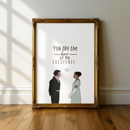 Kate x Anthony Bridgerton Quote Print - A5