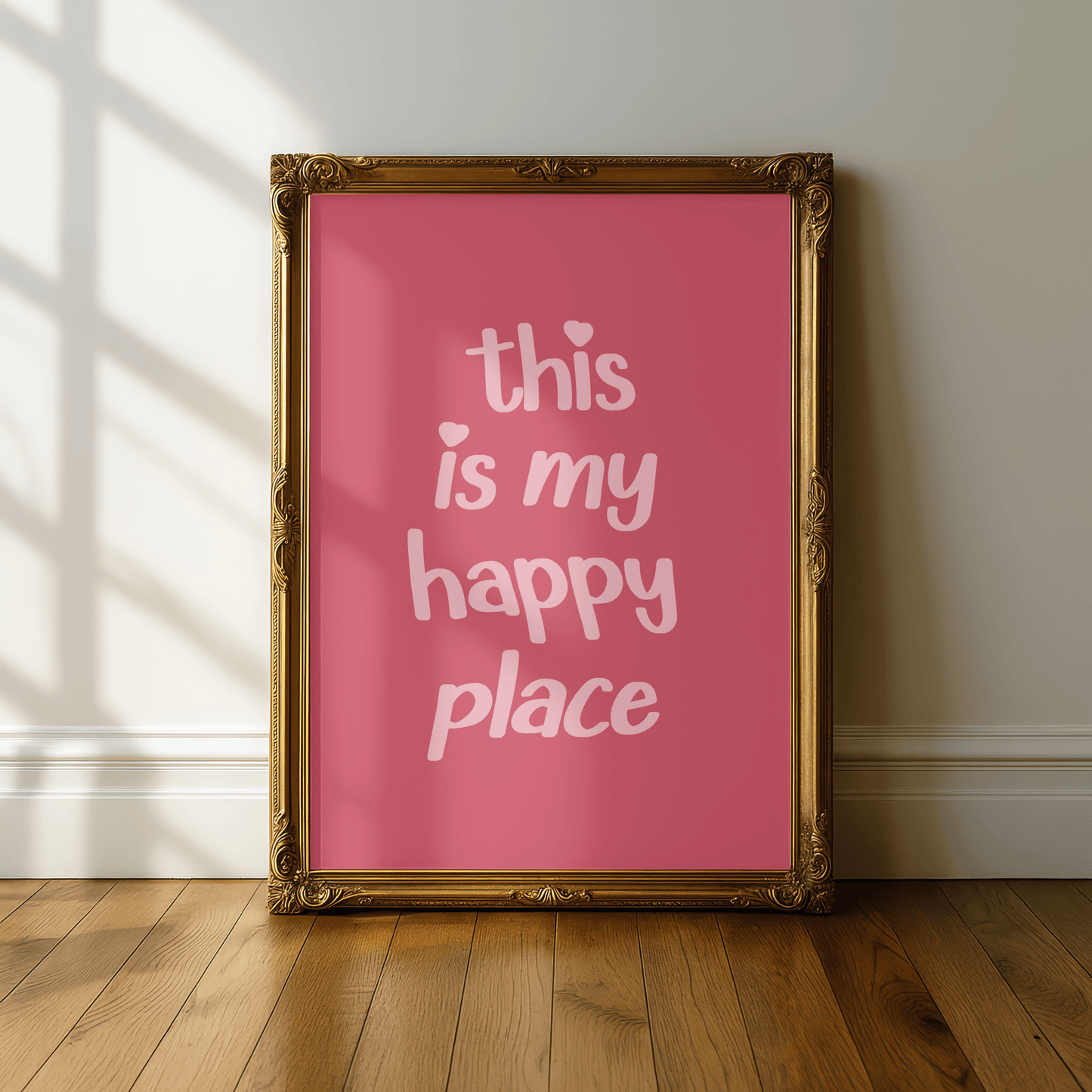 Happy Place Quote Print