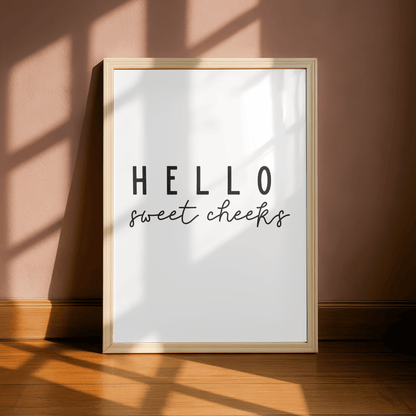 Funny Minimal Bathroom Print