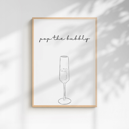 Prosecco Drink Print