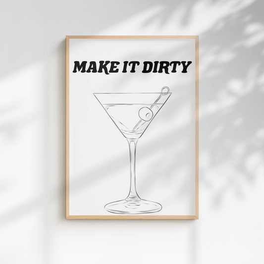 Martini Drink Print
